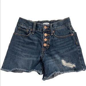 Old Navy Girls Button Up Shorts Size 8 Slim